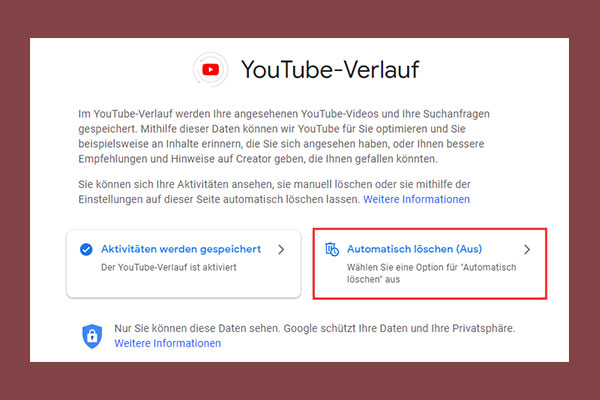 So kann man den YouTube-Verlauf automatisch löschen