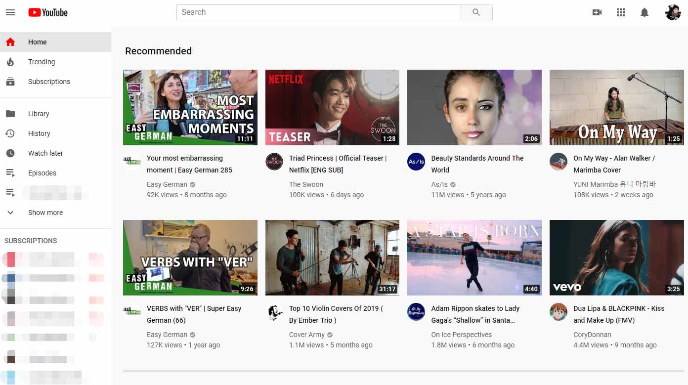 Comment désactiver la nouvelle mise en page de YouTube