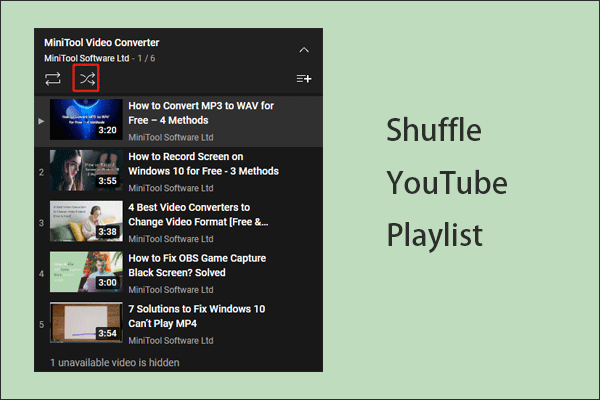 Comment lire de manière aléatoire une playlist YouTube sur PC/téléphone/TV?